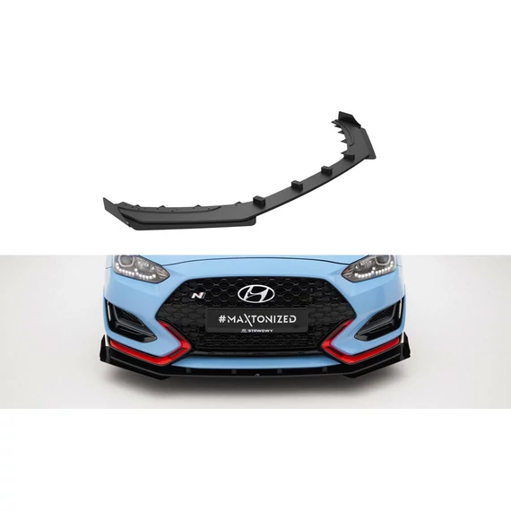 Street Pro Első Splitter + Flaps Hyundai Veloster N Mk2
