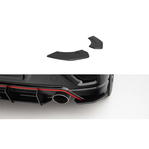 Street Pro Hátsó Oldalsó Splitter  Hyundai Veloster N Mk2