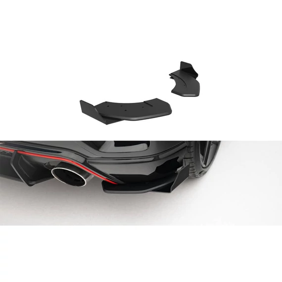 Street Pro Hátsó Oldalsó Splitter + Flaps Hyundai Veloster N Mk2