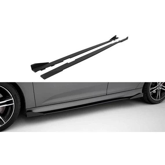 Street Pro Side Skirts Diffusers + Flaps Ford Focus ST Mk3 Facelift
