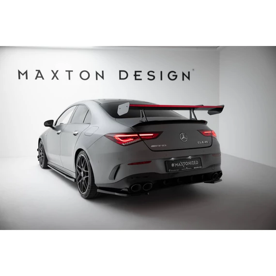 Carbon Spoiler With Upper Swan Mounting + LED Mercedes-Benz CLA Coupe C118 / C118 Facelift