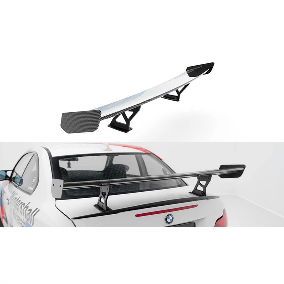 Carbon Spoiler With Internal Brackets Uprights V.2 BMW 1 M E82