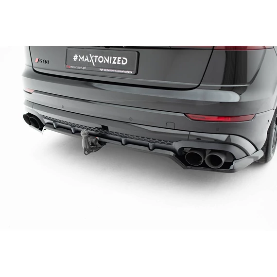 Rear Splitter (with vertical bars) V.2 Audi SQ8 / Q8 S-Line Mk1 Facelift