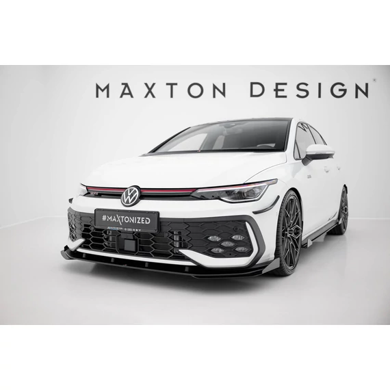 Street Pro Első Splitter + Flaps Volkswagen Golf GTI / GTE / R-Line Mk8 Facelift