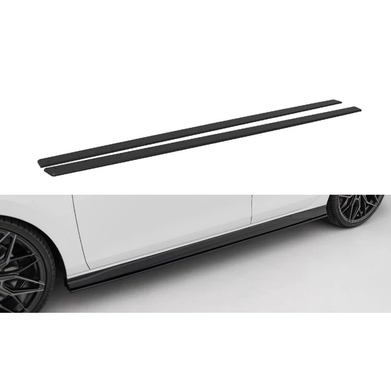 Street Pro Side Skirts Diffusers V.2 Volkswagen Golf GTI / GTE / GTI Clubsport / R-Line Mk8