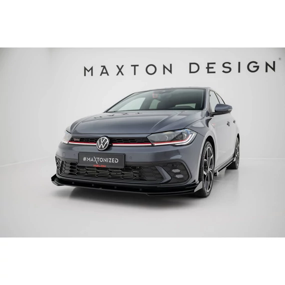 Street Pro Első Splitter + Flaps Volkswagen Polo GTI Mk6 Facelift