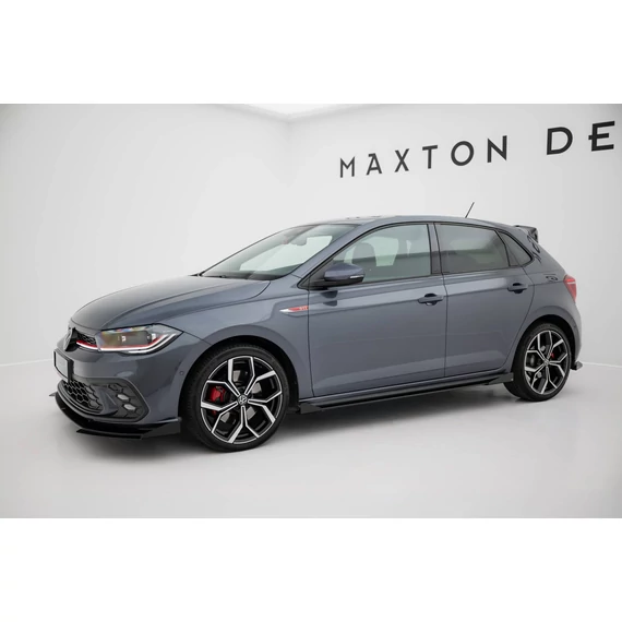 Street Pro Side Skirts Diffusers + Flaps Volkswagen Polo GTI Mk6 Facelift