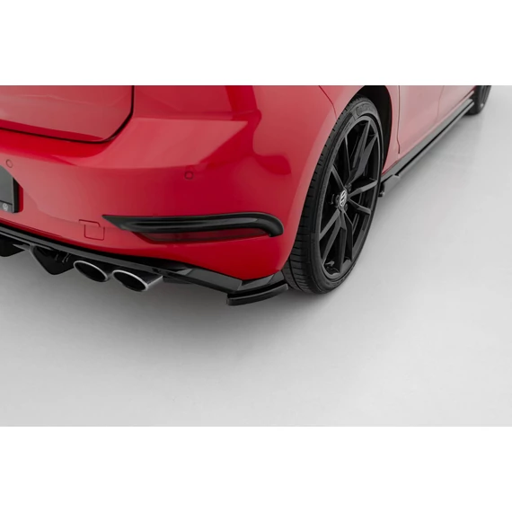 Hátsó Oldalsó Splitter Volkswagen Golf Hatchback R / R-Line Mk7 Facelift
