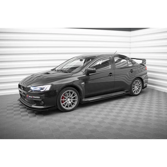 Street Pro Side Skirts Diffusers + Flaps Mitsubishi Lancer EVO X