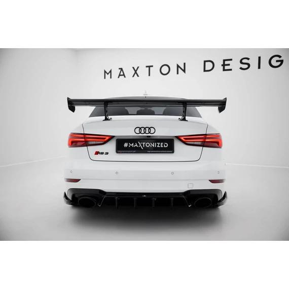 Carbon Spoiler With Internal Brackets Uprights Audi A3 / A3 S-Line / S3 / RS3 Sedan 8V / 8V Facelift