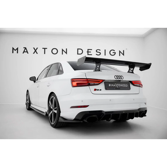 Carbon Spoiler With Internal Brackets Uprights Audi A3 / A3 S-Line / S3 / RS3 Sedan 8V / 8V Facelift