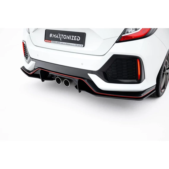 Street Pro Hátsó Oldalsó Splitter Honda Civic Sport Mk 10