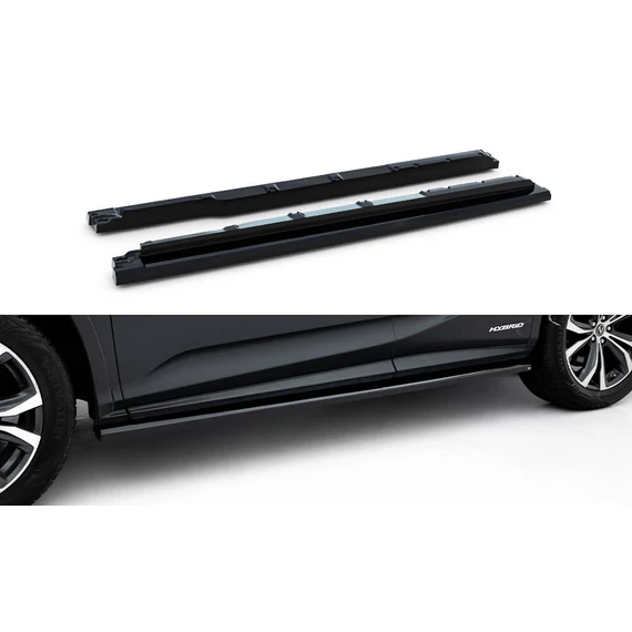 Side Skirts Diffusers Lexus RX Mk4 Facelift (version without OEM step rails)