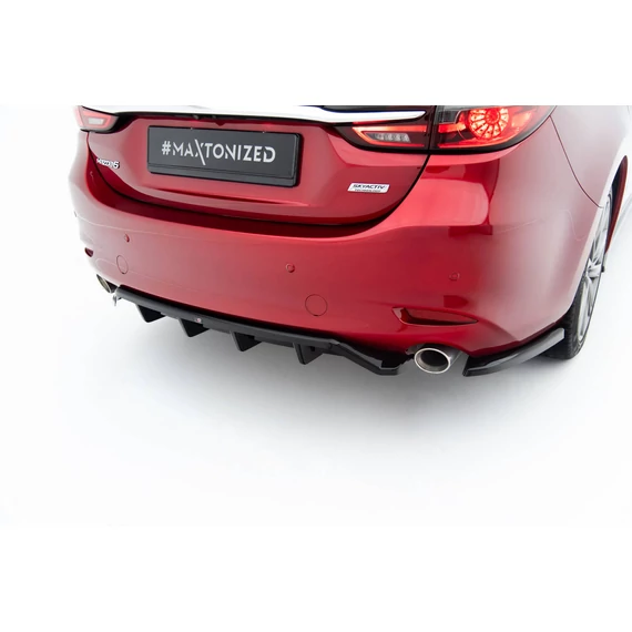 Rear Splitter (with vertical bars) Mazda 6 Sedan Mk3 Facelift