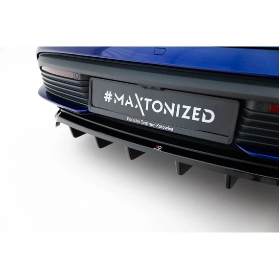 Rear Splitter (with vertical bars) Porsche Taycan Turbo S Mk1