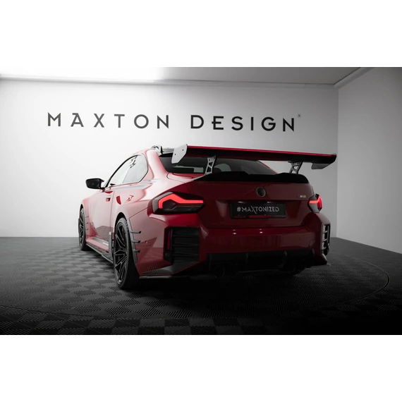 Carbon Spoiler With Internal Brackets Uprights + LED BMW M2 G87