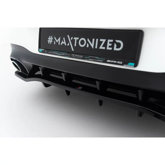Rear Splitter (with vertical bars) Mercedes-AMG CLA 35  / 45  Coupe / Shooting Brake C118 Facelift / X118 Facelift