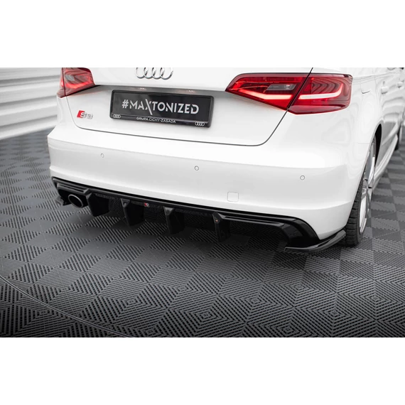 Hátsó Diffúzorok Audi A3 S-Line Sportback 8V (Version with single exhaust tips on one side)