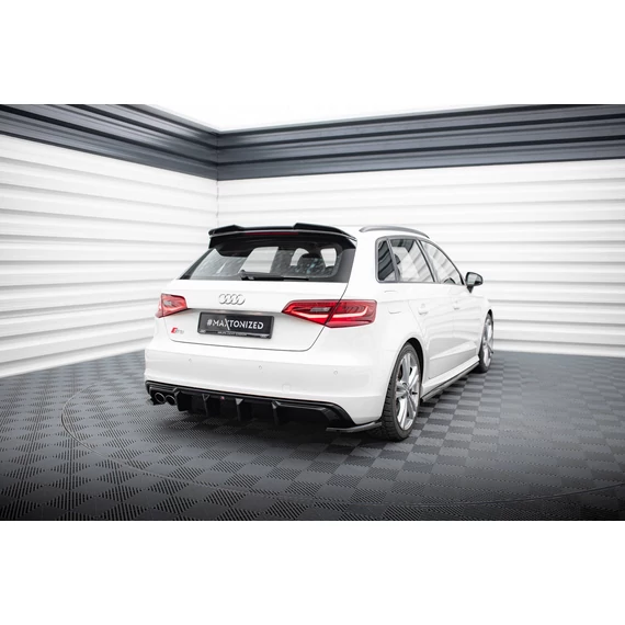 Hátsó Diffúzorok Audi A3 S-Line Sportback 8V (Version with dual exhausts tips on one side)