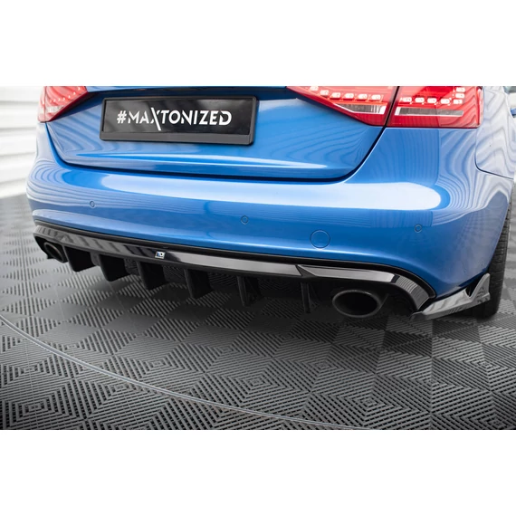 Hátsó Diffúzorok Audi A4 S-Line Sedan / Avant B8 (Version with single exhaust tips on both sides)