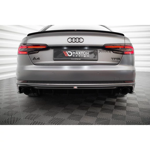 Hátsó Diffúzorok Audi A4 S-line B9 (Version with single exhaust tips on both sides)