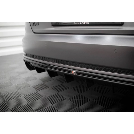 Hátsó Diffúzorok Audi A4 S-line B9 (Version with single exhaust tips on both sides)