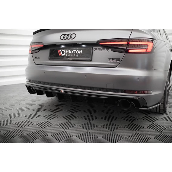 Hátsó Diffúzorok Audi A4 S-line B9 (Version with single exhaust tips on both sides)