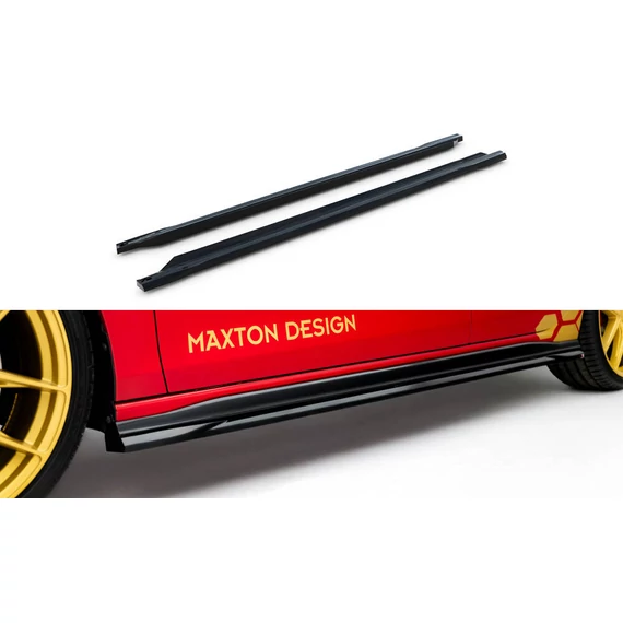 Side Skirts Diffusers V.1 Volkswagen Golf GTI Clubsport Mk8 Facelift