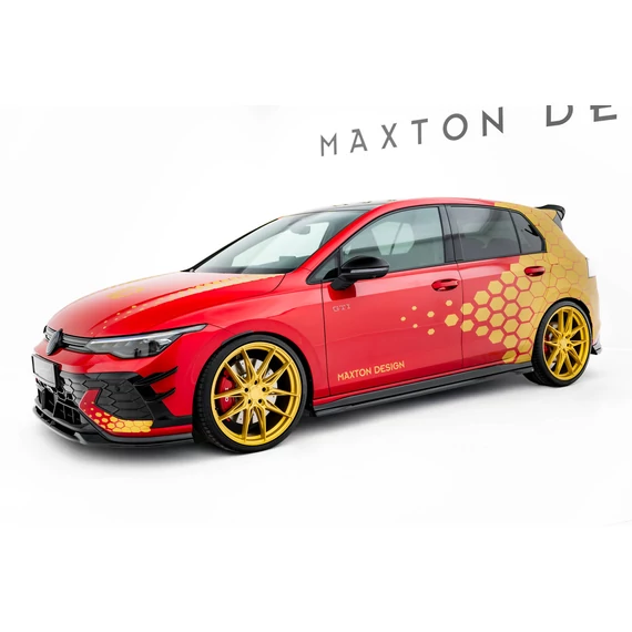 Side Skirts Diffusers V.1 Volkswagen Golf GTI Clubsport Mk8 Facelift