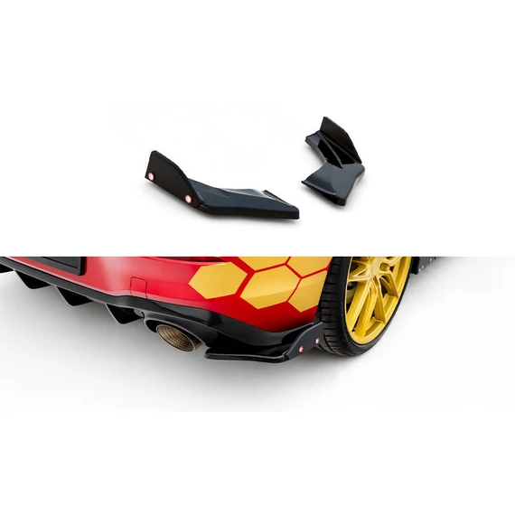 Hátsó Oldalsó Splitter V.1 + Flaps Volkswagen Golf 8 GTI Clubsport