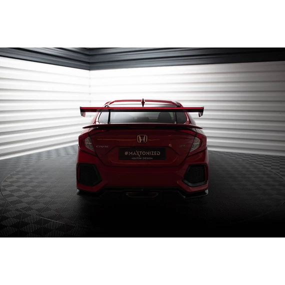 Carbon Spoiler With Upper Swan Mounting + LED Honda Civic SI Mk10