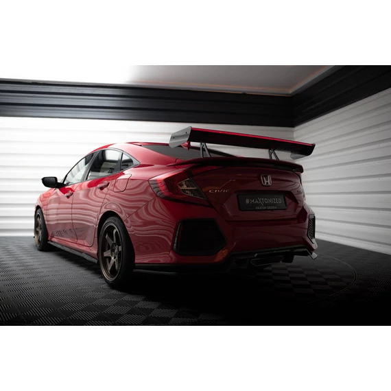 Carbon Spoiler With Upper Swan Mounting + LED Honda Civic SI Mk10