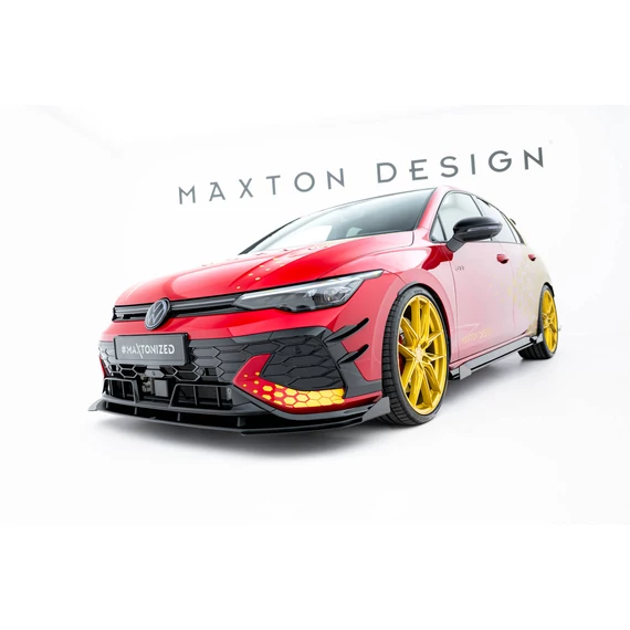 Street Pro Első Splitter + Flaps Volkswagen Golf GTI Clubsport Mk8 Facelift