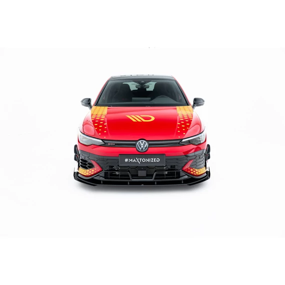 Street Pro Első Splitter + Flaps Volkswagen Golf GTI Clubsport Mk8 Facelift