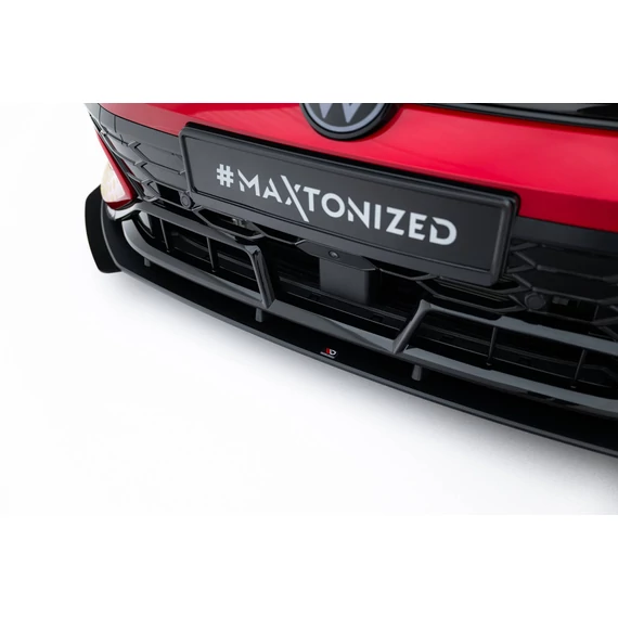 Street Pro Első Splitter + Flaps Volkswagen Golf GTI Clubsport Mk8 Facelift