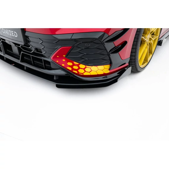 Street Pro Első Splitter + Flaps Volkswagen Golf GTI Clubsport Mk8 Facelift