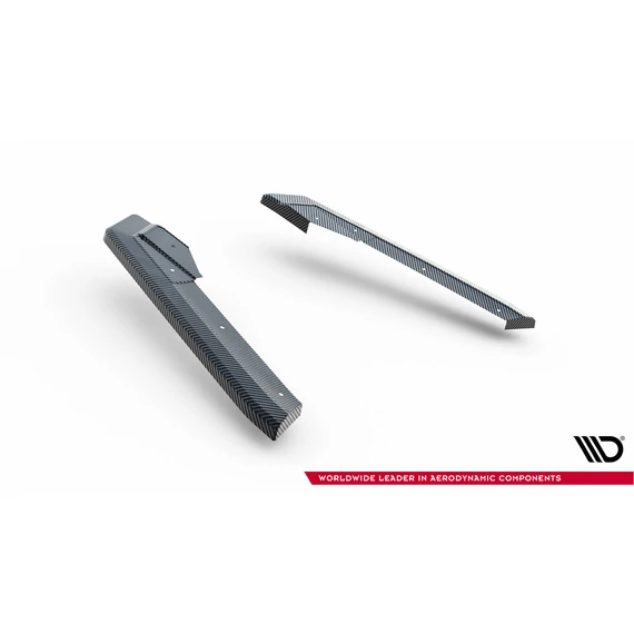 Prepreg Carbon Fiber Hátsó Oldalsó Splitter Audi RS6 / RS7 C8