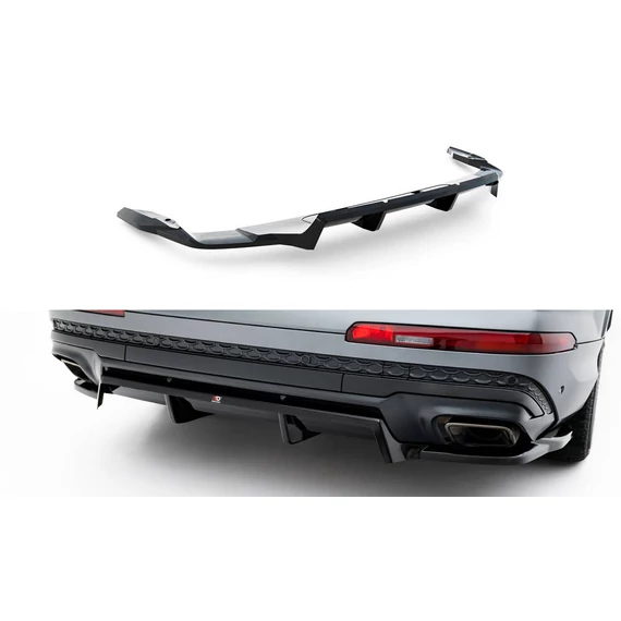 Rear Splitter (with vertical bars) Audi Q7 S-Line Mk2 Facelift 2