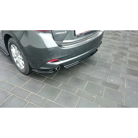 Központi Hátsó SPLITTER Mazda 3 BM (Mk3) Facelift (without vertical bars)