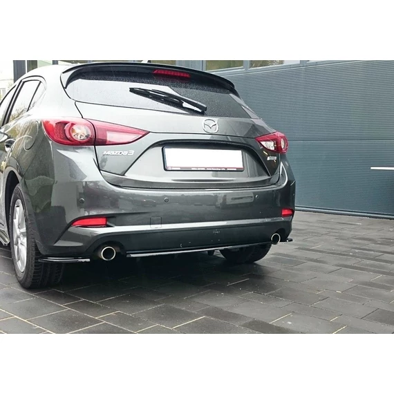 Központi Hátsó SPLITTER Mazda 3 BN (Mk3) Facelift (with vertical bars)
