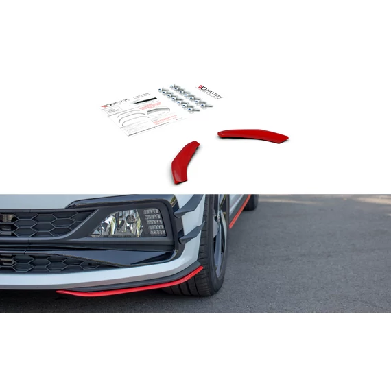 Első Splitter V.5 VW POLO MK6 GTI