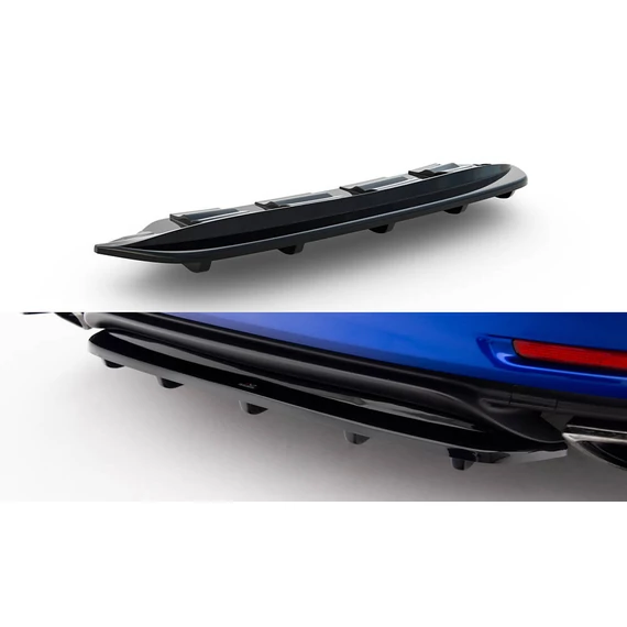 Központi Hátsó SPLITTER (WITH VERTICAL BARS) Lexus Rc