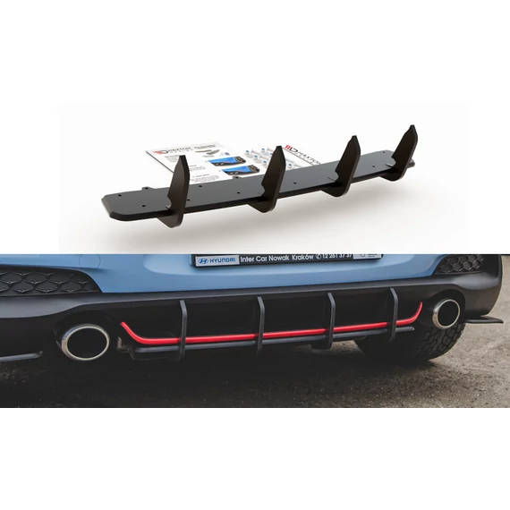 Racing Durability Rear Diffuser V.1 Hyundai I30 N Mk3 Hatchback