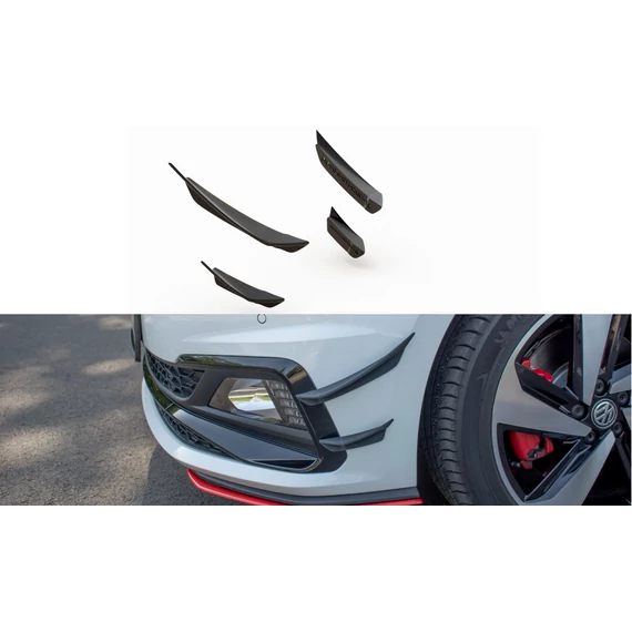 Front Bumper Wings (Canards) VW Polo GTI Mk 6