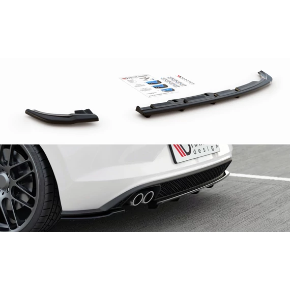 Központi Hátsó Splitter (with vertical bars) VW Polo 6 GTI Mk6