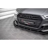 Street Pro Első Splitter V.1 + Flaps Audi S3 / A3 S-Line Sportback 8V Facelift
