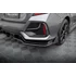 Központi Hátsó Splitter (with vertical bars) + Flaps Honda Civic Sport Mk 10 Facelift